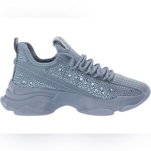 Steve Madden Maxima Rhinestone Sneakers Baby Blue